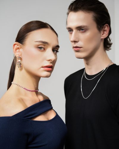 Modeled jewelry shoot